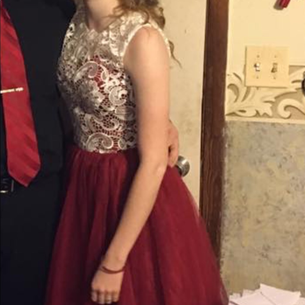 Red Lace Dress - Picture 2 of 2